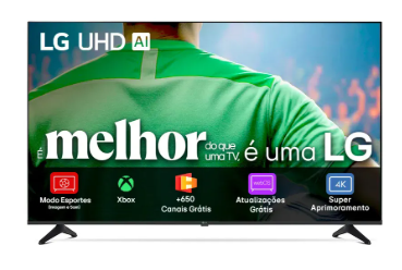 Smart TV LG UHD AI UA75 50 HDR10 Pro Processador AI Ger8
